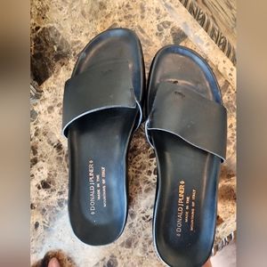 Donald J. Pliner Leather Fifi Wedge Sandals